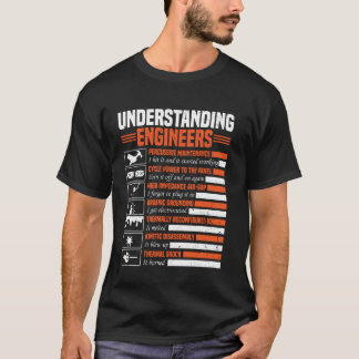 Camiseta Entendendo Engenheiros Engraçado Engenheiro Sarcás