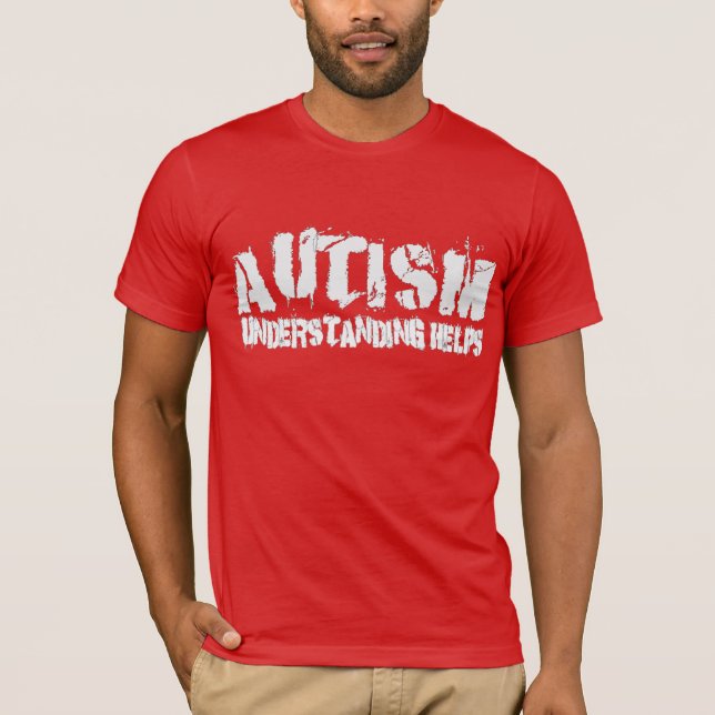 Camiseta entender o autismo ajuda (Frente)