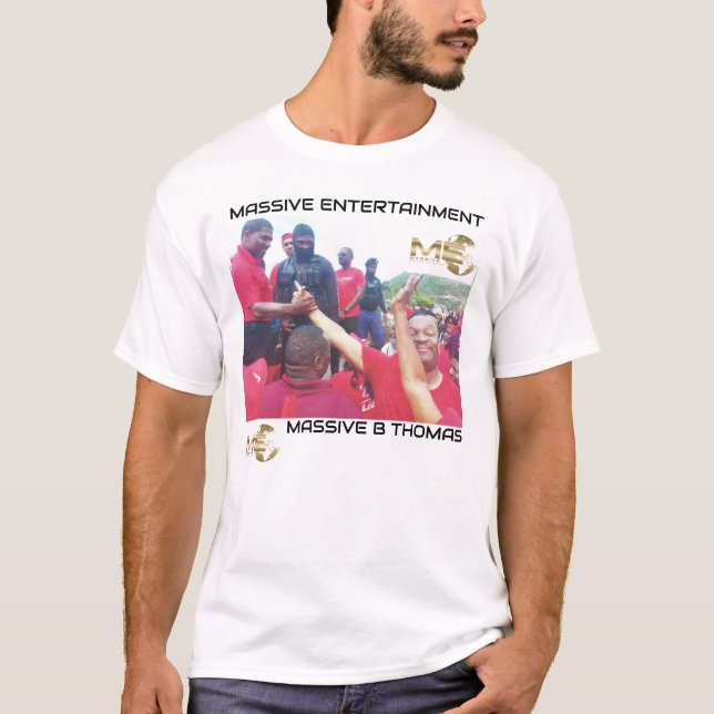 Camiseta ENTENDIMENTO MASSIVO. Camisa-T básica de ruas (Frente)