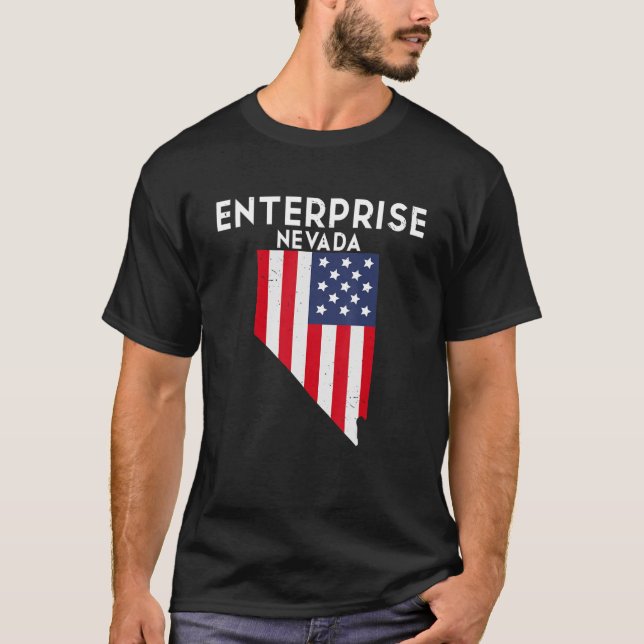 Camiseta Enterprise Nevada EUA State America Viagem Nevadan (Frente)