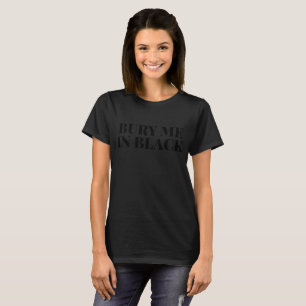 Camiseta Enterrar-me no Dia das Bruxas Negra