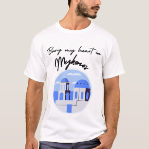 Camiseta Enterre Meu Coração em Mykonos