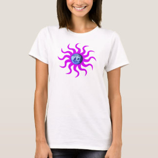 Camiseta "ENTERRE símbolo do SOL"/t-shirt roxo