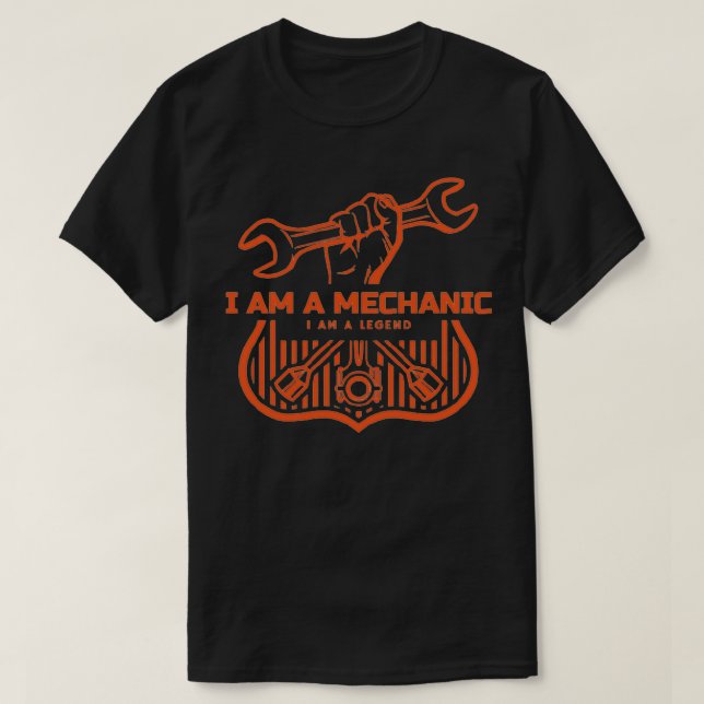 Camiseta Enthausiastic Car Mechanic Birthday Gift  (Frente do Design)