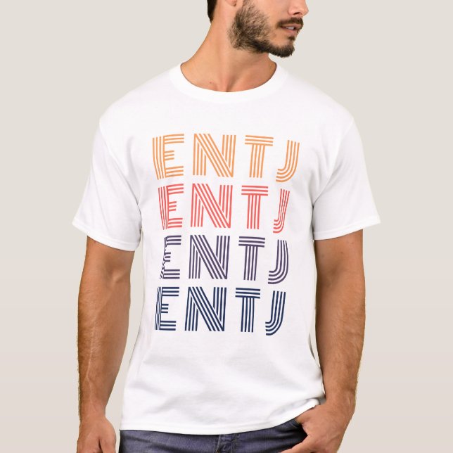 Camiseta ENTJ MBTI - Comandante da Personalidade - Myers-Br (Frente)