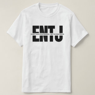Camiseta ENTJ memes MBTI humor ENTJ citação sarcástica