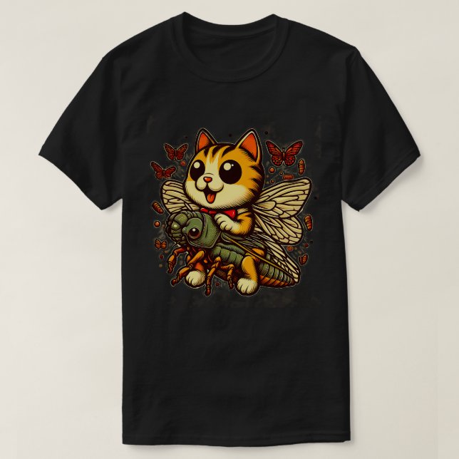 Camiseta Entomologia Cicada Lover Cicada Fest 2024 Broods X (Frente do Design)