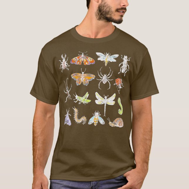 Camiseta Entomologia Insetos Identificação de Insetos Ciênc (Frente)