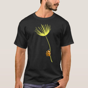 Camiseta Entomologista Futuro da Ladelion Fllower Ladybug