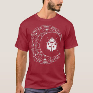 Camiseta Entomologista Moon Crescent Ladybug Insect Pagan