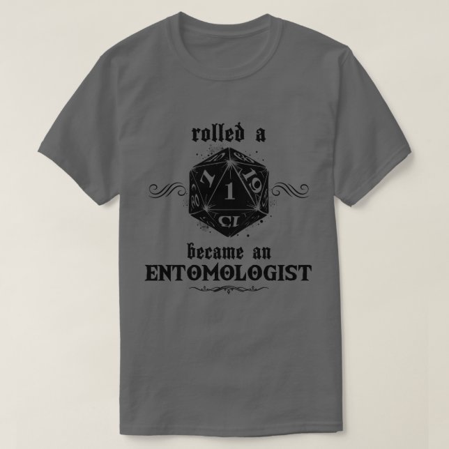 Camiseta Entomologista Roll sem Sorte (Frente do Design)