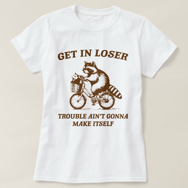 Camiseta entra aí, perdedor (Frente do Design)