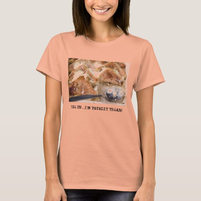 Camiseta Entra... sou totalmente vegano! (Frente)