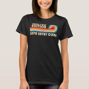 Camiseta ENTRADA DE DADOS CLERK Funny Job Profissão de Títu