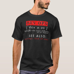 Camiseta Entrada de Dictonário DevOps como toda a noite 7