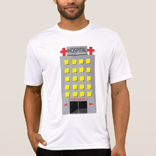 Camiseta Entrada de Emergência do Prédio do Hospital