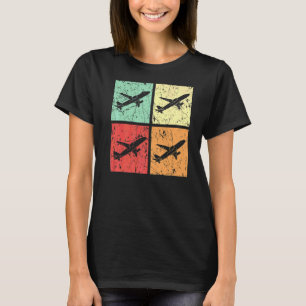 Camiseta Entrada de Voo do Aviador Piloto Aviador de Avião