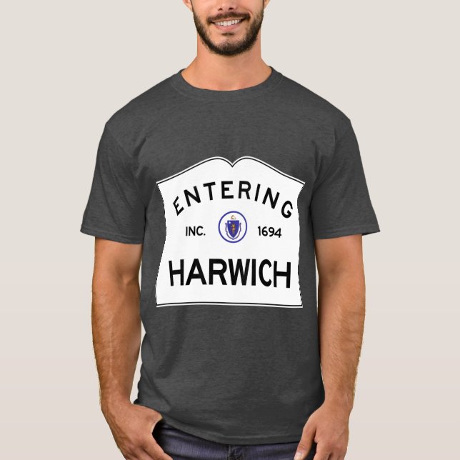 Camiseta Entrando em Harwich Massachusetts Commonwealth de  (Frente)