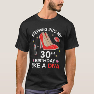 Camiseta Entrando Na Minha aniversário de 30 anos Como Um D