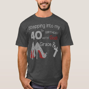 Camiseta Entrando na minha aniversário de 40 anos com a gra