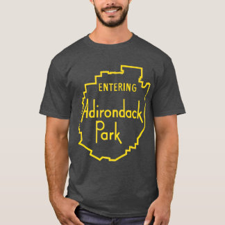 Camiseta Entrando no Adirondack Park Sinal Adirondacks
