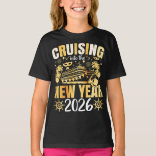 Camiseta Entrando no Ano Novo 2026 Garota