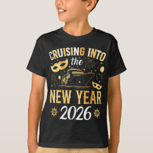 Camiseta Entrando no Ano Novo 2026 Menino