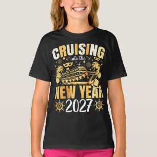 Camiseta Entrando no Ano Novo 2027 Garota