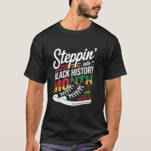 Camiseta Entrando no Mês da História Negra Meninas Negras S