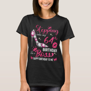 Camiseta Entrando no meu 64º aniversário como um chefe