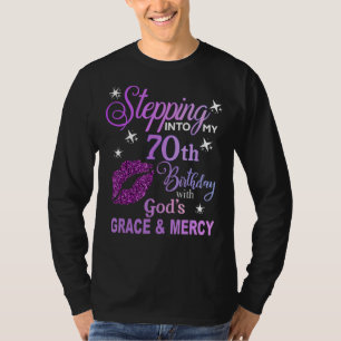 Camiseta Entrando no meu 70 Aniversário, Grace e Compaixão