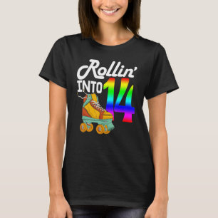 Camiseta Entrando nos 14 Patinação Feminina Patins de Rola