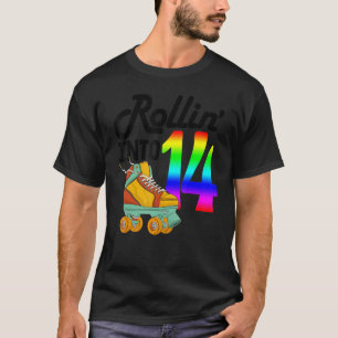 Camiseta Entrando nos 14 Patinação Feminina Patins de Rola