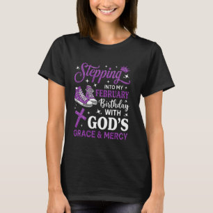 Camiseta Entrando Nos Meus Sapatos De Aniversário De Fevere