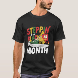 Camiseta Entrando nos Tênis de Orgulho do Mês da História N