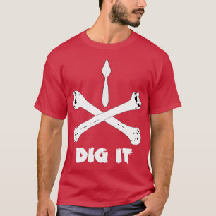 Camiseta entranhas e ossos cruzados para a Arqueology Foren