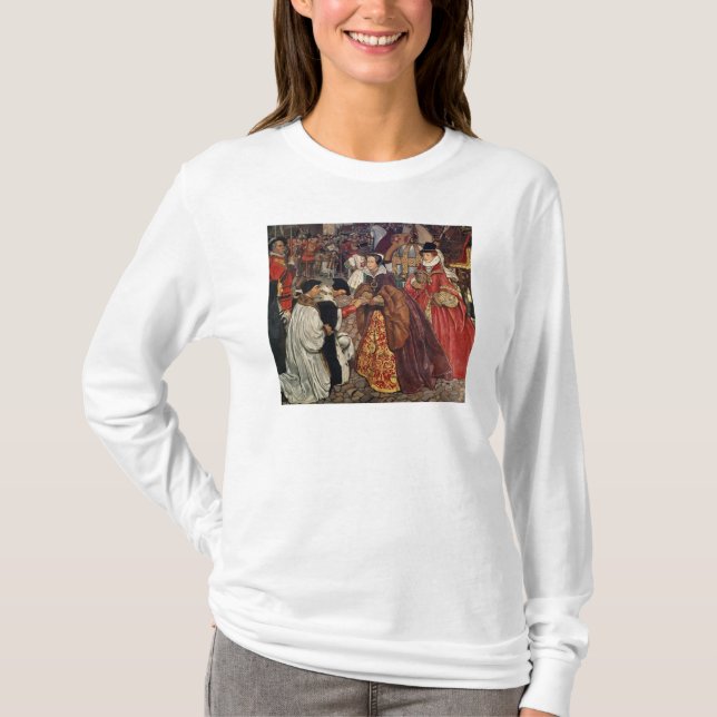 Camiseta Entrar de Queen Mary e da princesa Elizabeth (Frente)