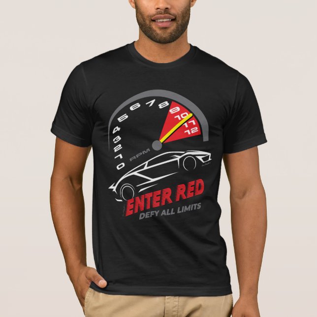 Camiseta “Entrar no Vermelho” (Estilo 2)  (Frente)