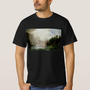 Camiseta Entre as montanhas de Sierra Nevada de Bierstadt