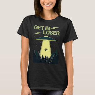 Camiseta Entre Em Uma Alienígena Extraterrestre Do Espaço O