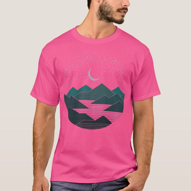 Camiseta Entre Montanhas E Estrelas (Frente)