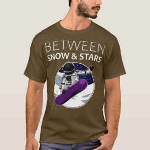 Camiseta Entre Neve E Estrelas, Astronauta Snowboarder