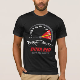 Camiseta Entre no Vermelho: Desafie Todos os Limites