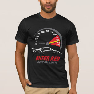 Camiseta Entre no Vermelho: Desafie Todos os Limites 