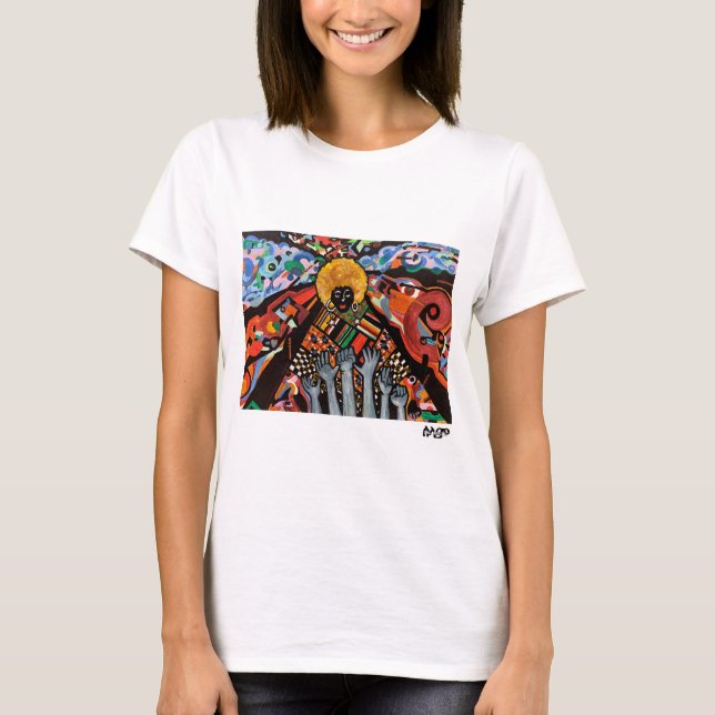 Camiseta "Entre o Caos, Eu Levanto" (Frente)