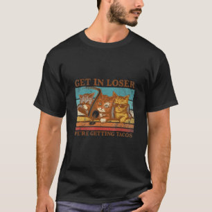 Camiseta Entre Perdedor Estamos Indo Comer Tacos Gato Vinta