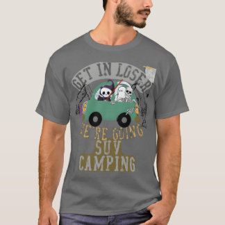 Camiseta Entre, perdedor, vamos acampar de SUV com a famíli