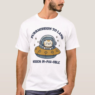 Camiseta Entrega ao Land: Piloto Intergaláctico de Gatos