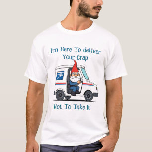 Camiseta Entrega de e-mail do antigo trabalhador postal dos