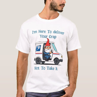 Camiseta Entrega de e-mail do antigo trabalhador postal dos